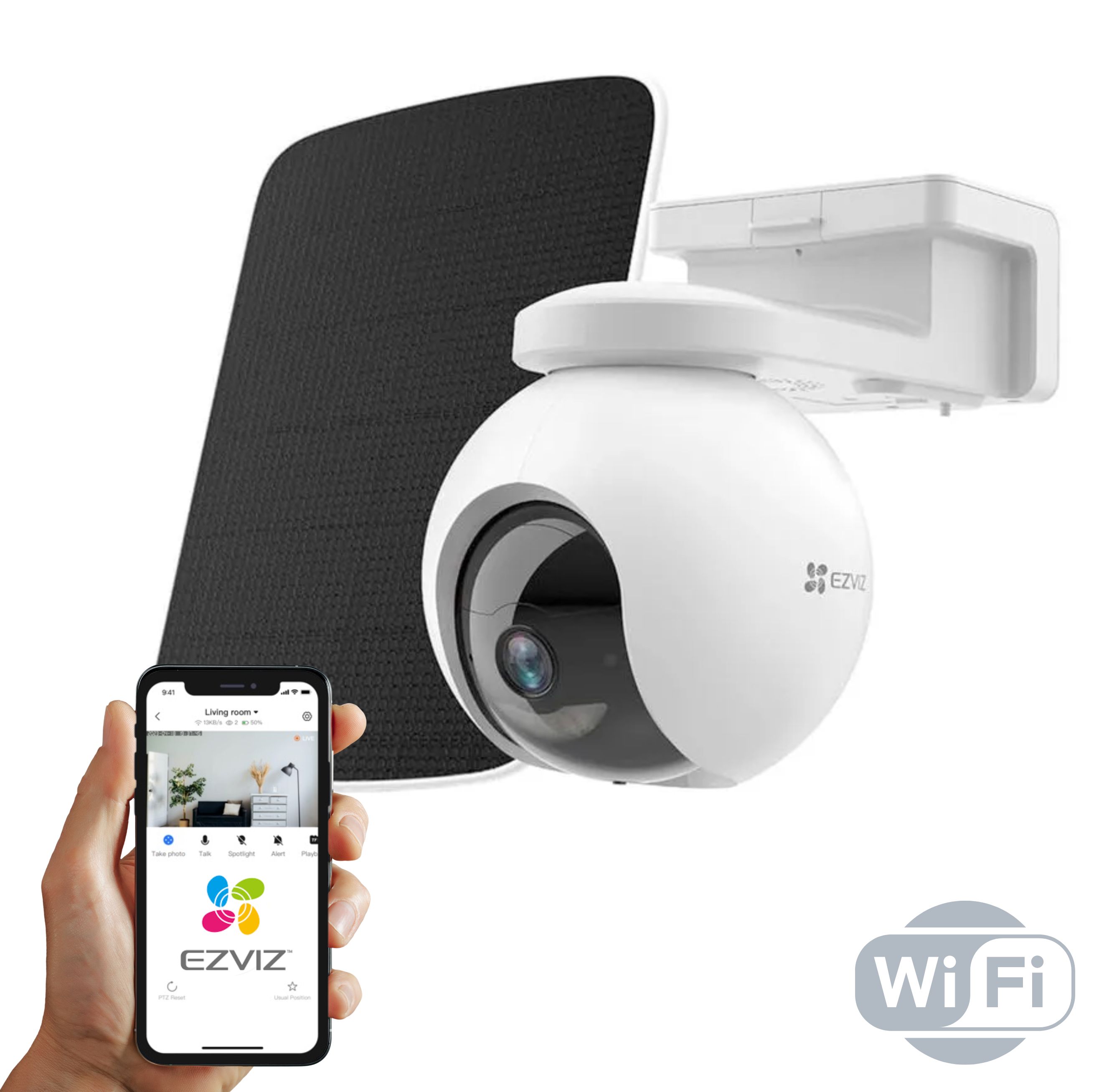 CAMARA SOLAR WIFI 2K EZVIZ CB8-LITE
