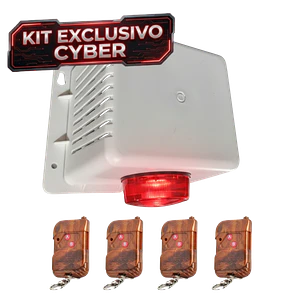 KIT CYBER – ALARMA COMUNITARIA ABS 118db | 20W + 4 Controles Remotos ENVÍO GRATIS A TODO CHILE