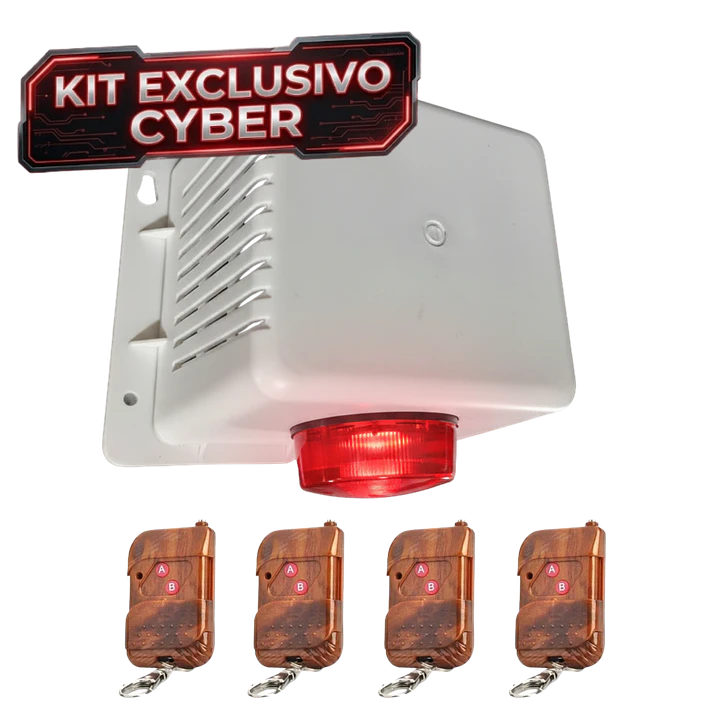 KIT CYBER – ALARMA COMUNITARIA ABS 118db | 20W + 4 Controles Remotos ENVÍO GRATIS A TODO CHILE 1