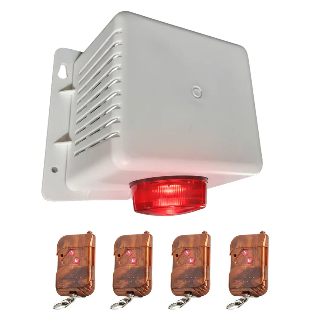  ALARMA COMUNITARIA ABS 118db | 20W + 4 Controles Remotos ENVÍO GRATIS A TODO CHILE 1