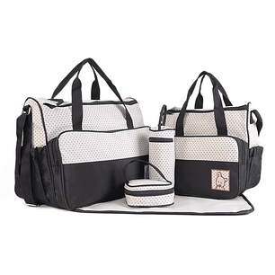 Bolso Maternal 5 Piezas Color Negro
