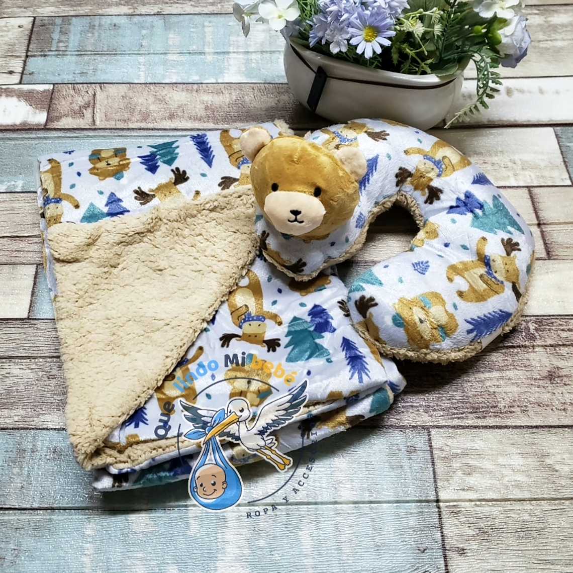 Manta Más Cojin Osito 1