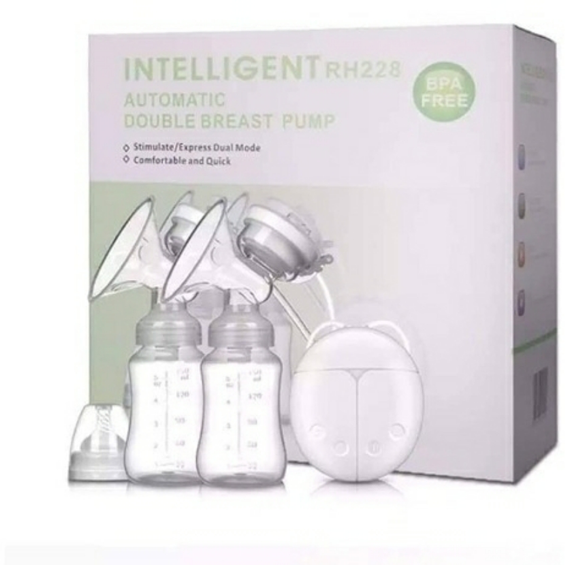 Extractor de Leche Electrico Doble Blanco 1