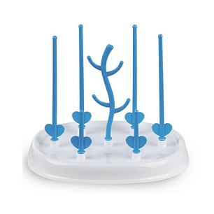 Secador Mamadera Blanco/Celeste