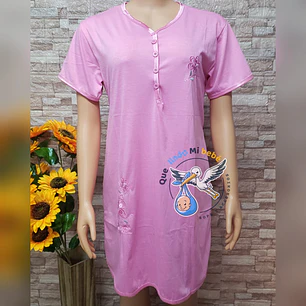 Camisola Manga Corta Rosada Talla S