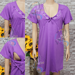 Camisola Manga Corta Morada Talla M
