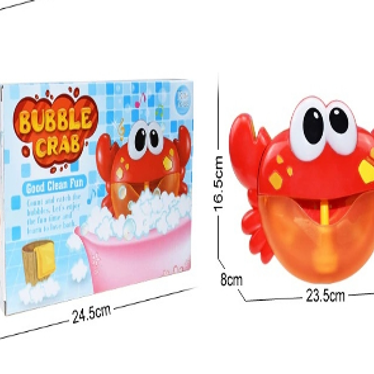 Cangrejo Burbujas Musical Rojo +18M 3