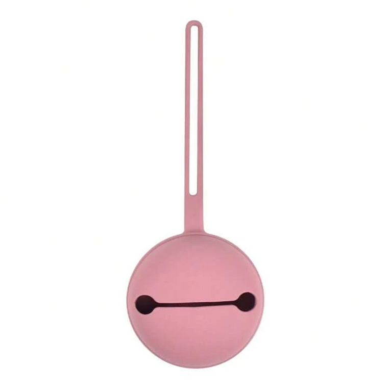 Funda Estuche Porta Chupete De Silicona Palo Rosa 1