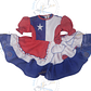 Vestido Huasita Bandera Chile 6/9 Meses 69VCH01 - Miniatura 2