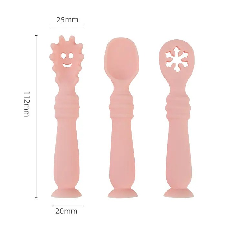 Cuchara de Entrenamiento Set 3 Gris 2