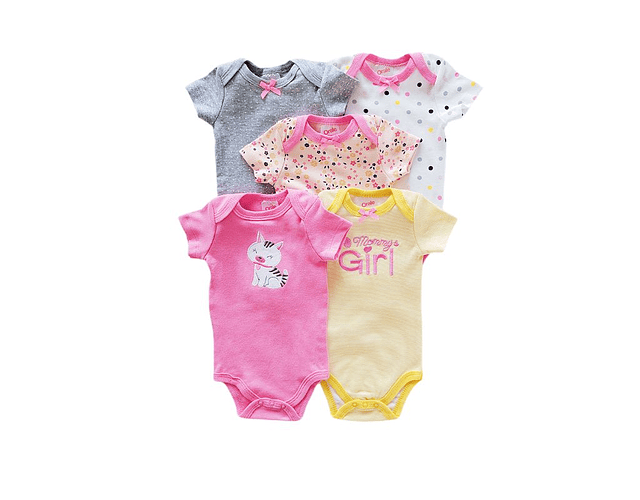 Set 5 Bodys Manga Corta 6/9 Meses 69BMC514