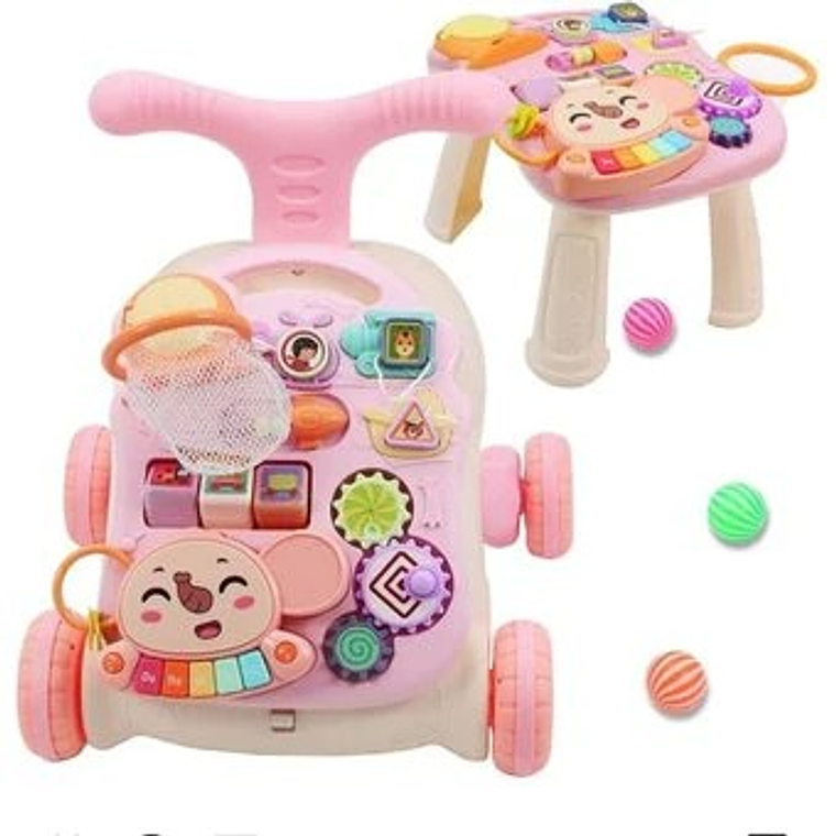 Caminadora + Mesa Didactica Rosada  1