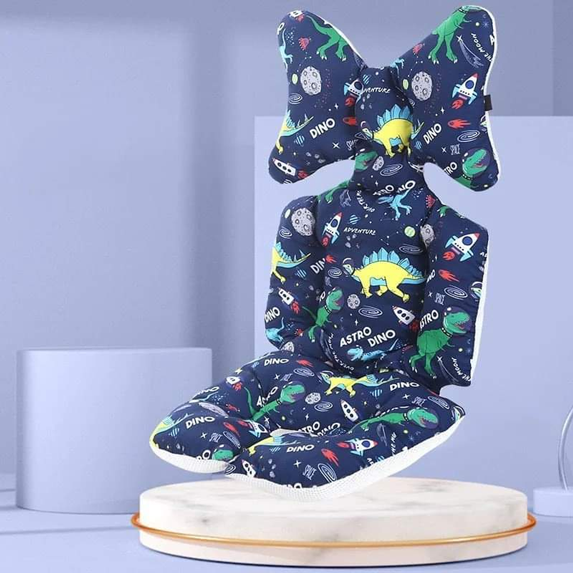 Cojín para Asiento de Coche Azul Dinosaurios 1