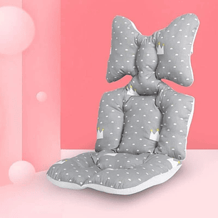 Cojín para Asiento de Coche Gris Corona