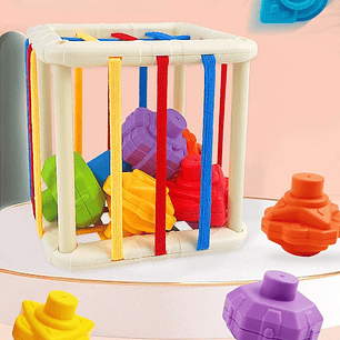 Juego Didactico Cubo Cuerdas +12M 