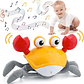 Cangrejo Escapista Con Música y Luces Carga USB Naranja - Miniatura 1