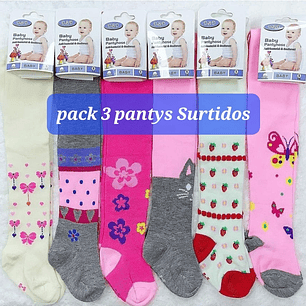 Pack 3 Pantys de Lana Niña Talla 6/12 Meses 12PLAN02