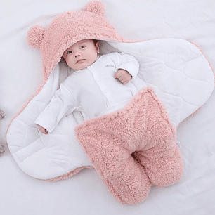 Saquito Osito 0/3 meses Rosado