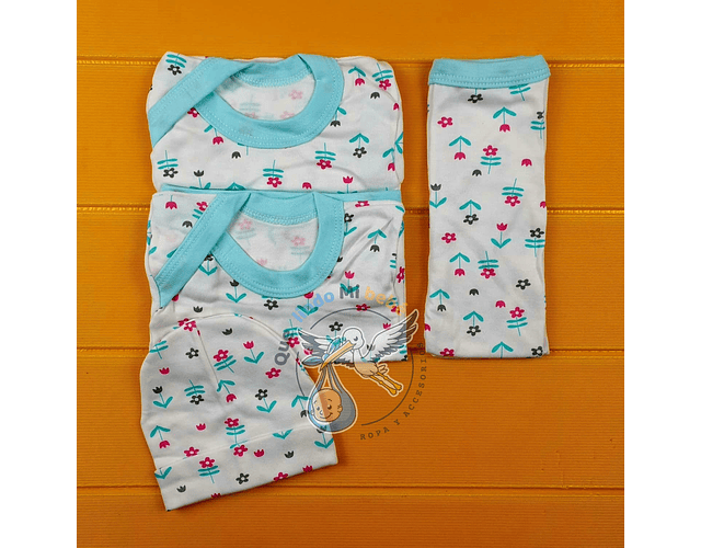 Ajuar 4 Piezas con Diseño Talla 3/6 Meses T2D13