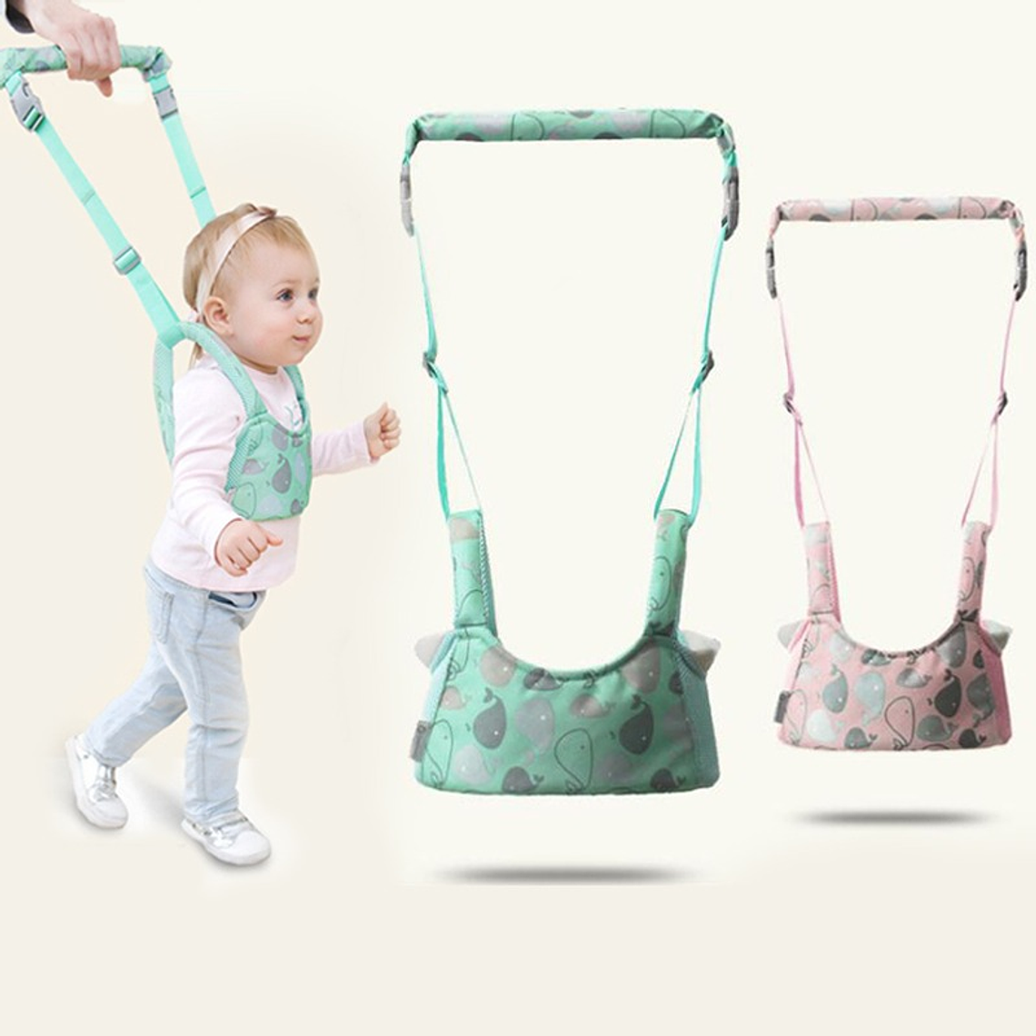 Arnes para Aprender a Caminar Rosado 2