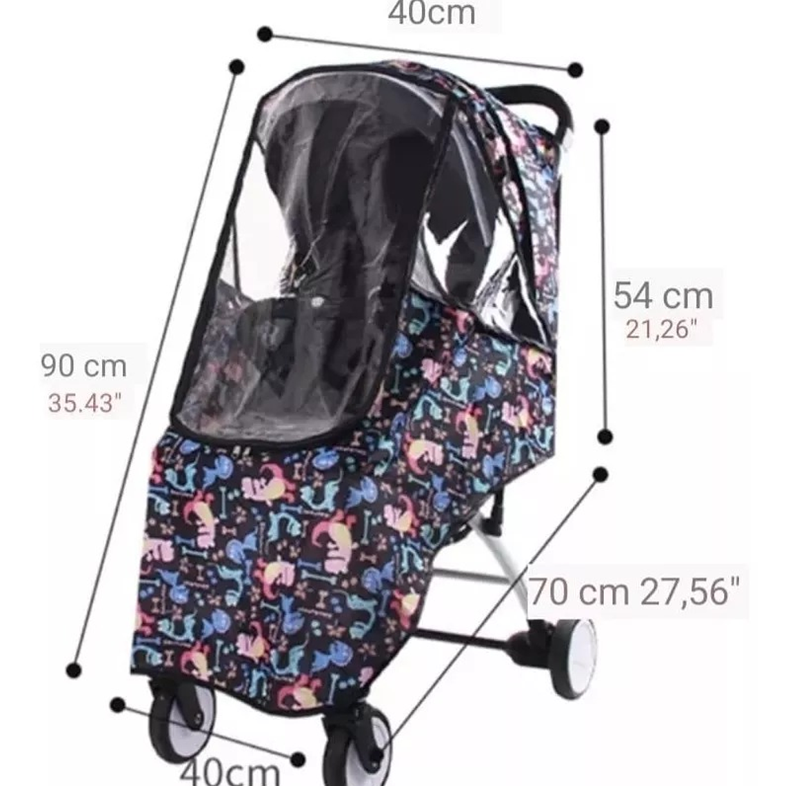 Cubre Coche Diseño Fucsia 2