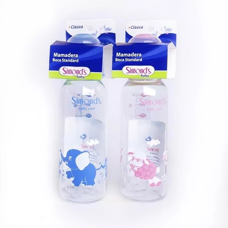Mamadera Boca Estandar Simonds 270 ml. Rosada 1