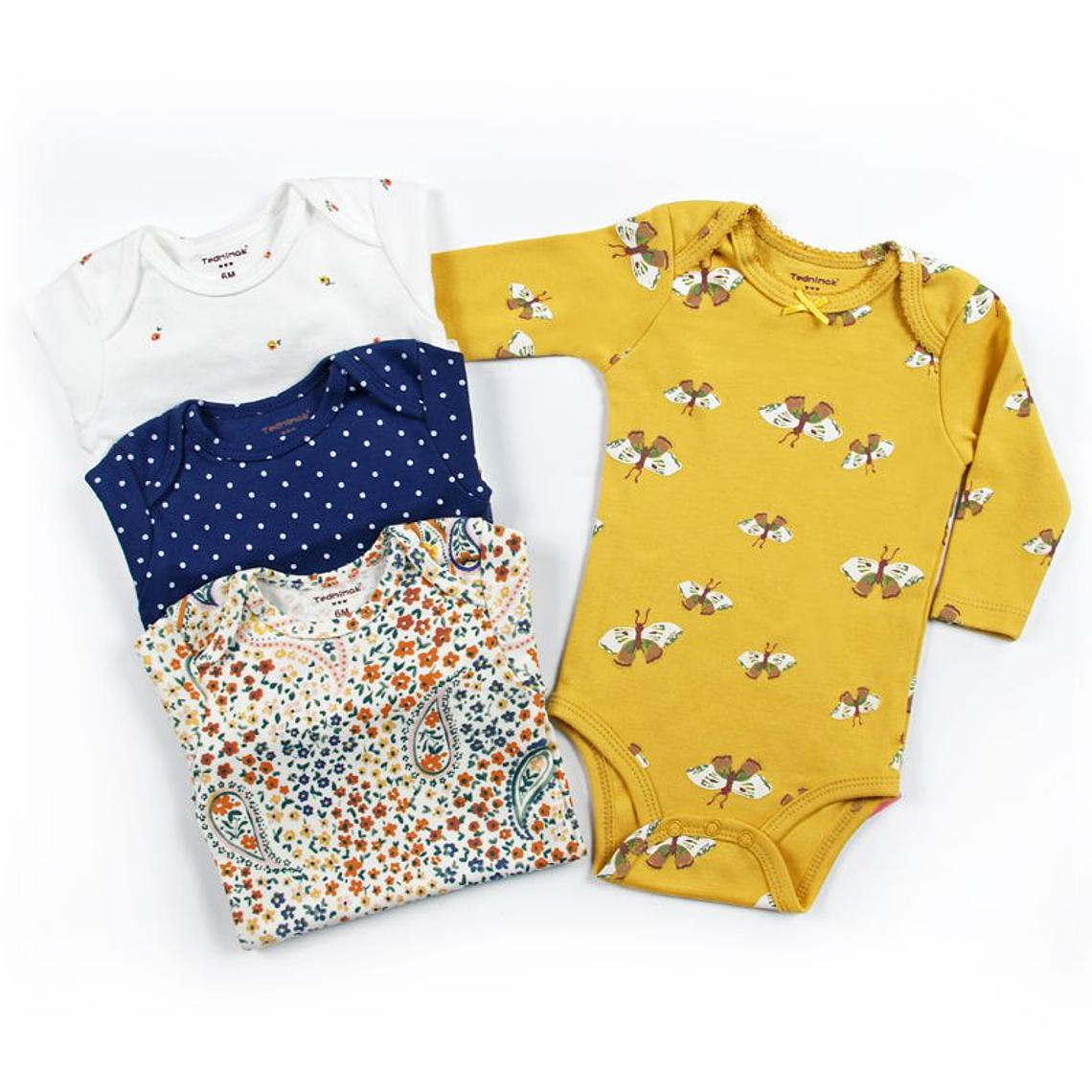 Set 4 Bodys Manga Larga 18/24 Meses 24S4MLM28 1