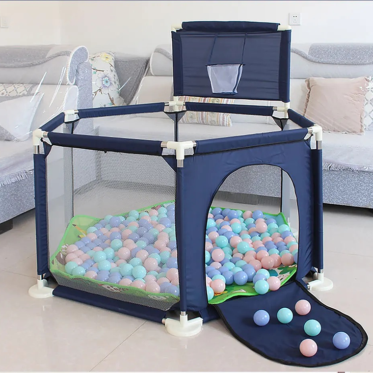 Corral Para juegos Azul Con 30 Pelotitas 1