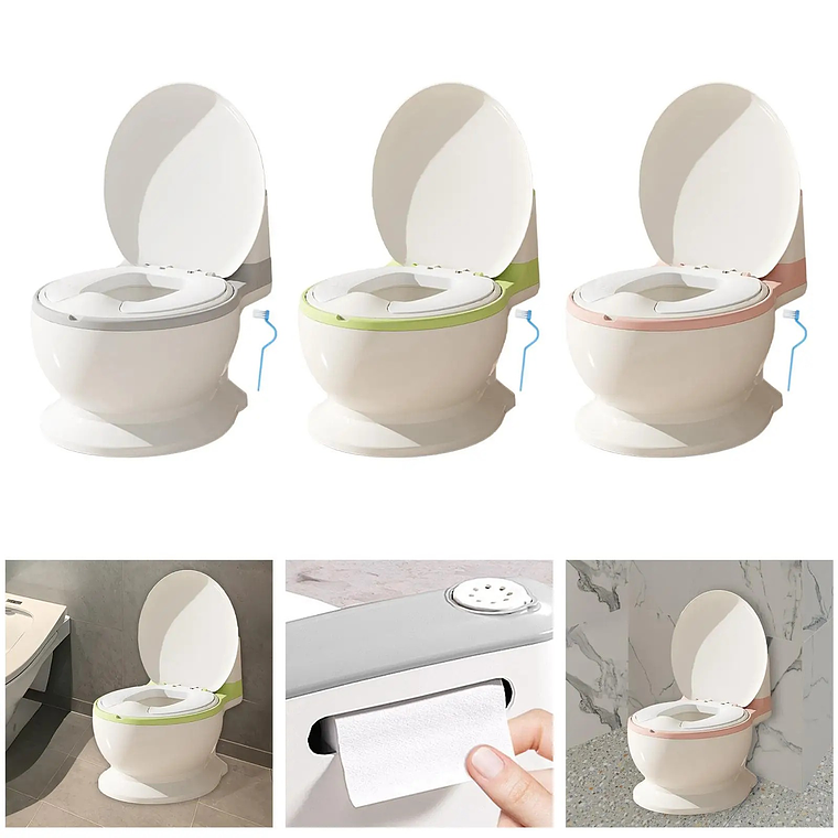 Pelela Inodoro de Aprendizaje Bebé Rosada 3