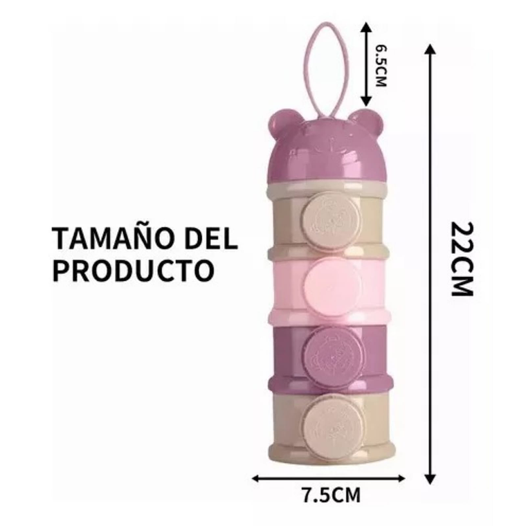 Dispensador de Leche con Tapa Rosado 2