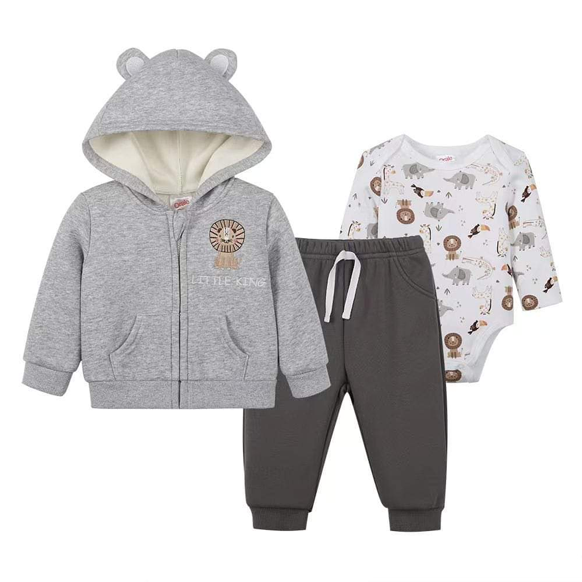 Set Buzo 3 Piezas Forrado 0/3 Meses 03BZH92 2