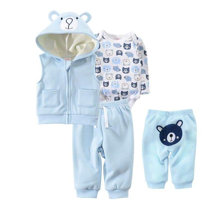Set Buzo 3 Piezas Forrado 9/12 Meses 12BZH93 2