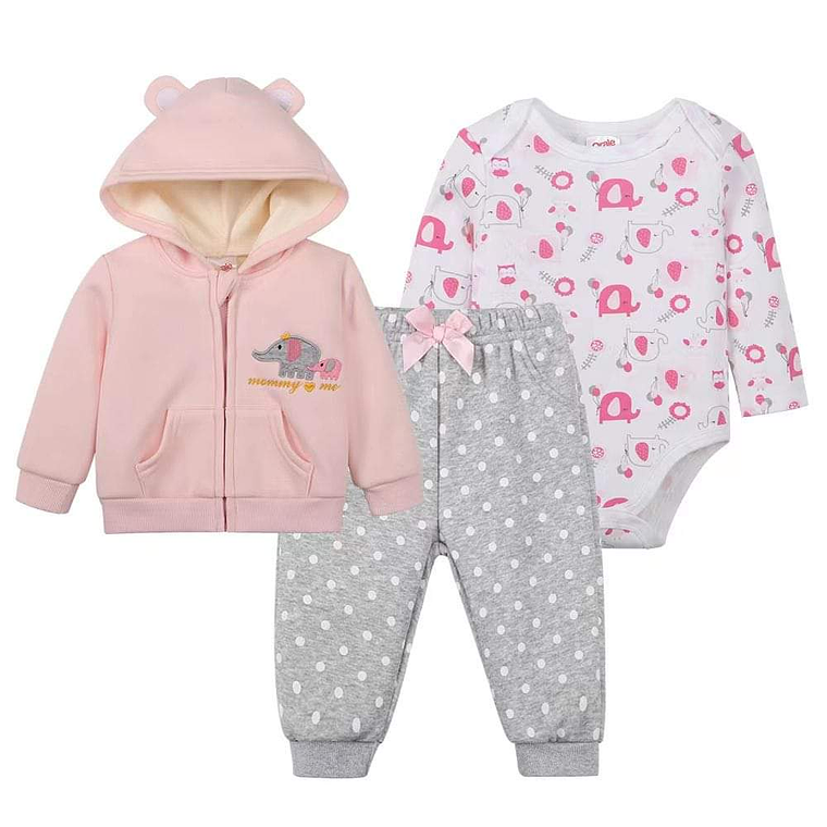 Set Buzo 3 Piezas Forrado 3/6 Meses 36BZM91 1