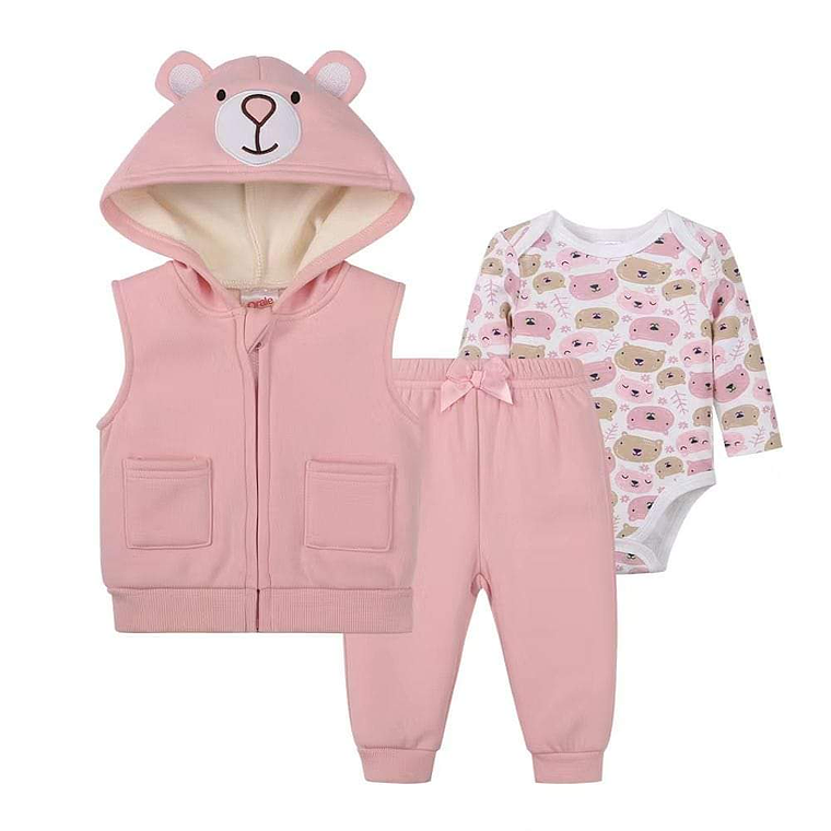 Set Buzo 3 Piezas Forrado 3/6 Meses 36BZM92 2