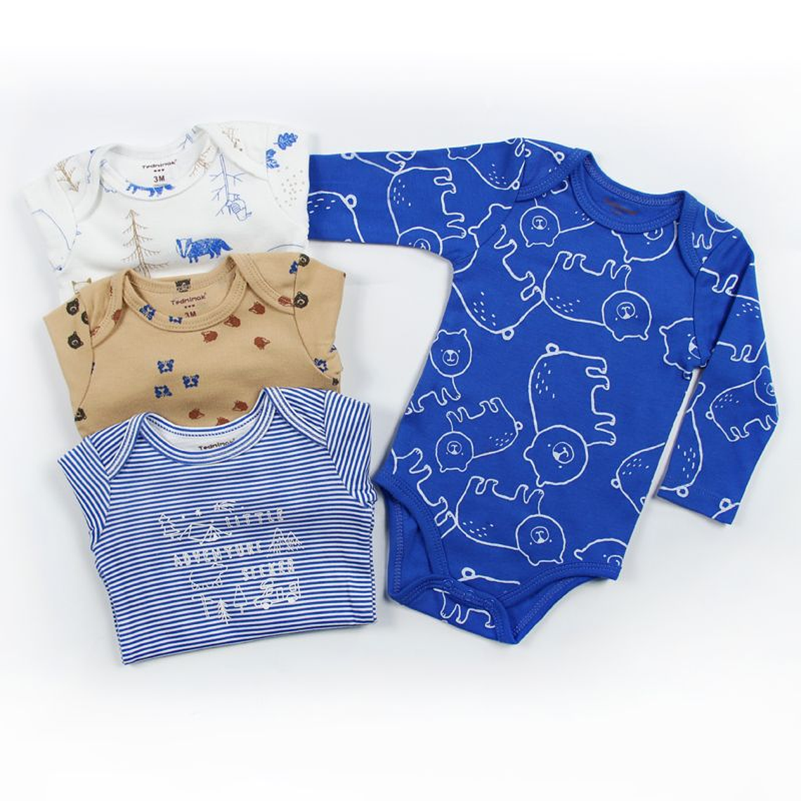 Set 4 Bodys Manga Larga 36 Meses 3AS4MLH32 1