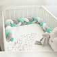 Cojín Trenza Protección Para Cuna De Bebés 3mts Verde  - thumbnail 2