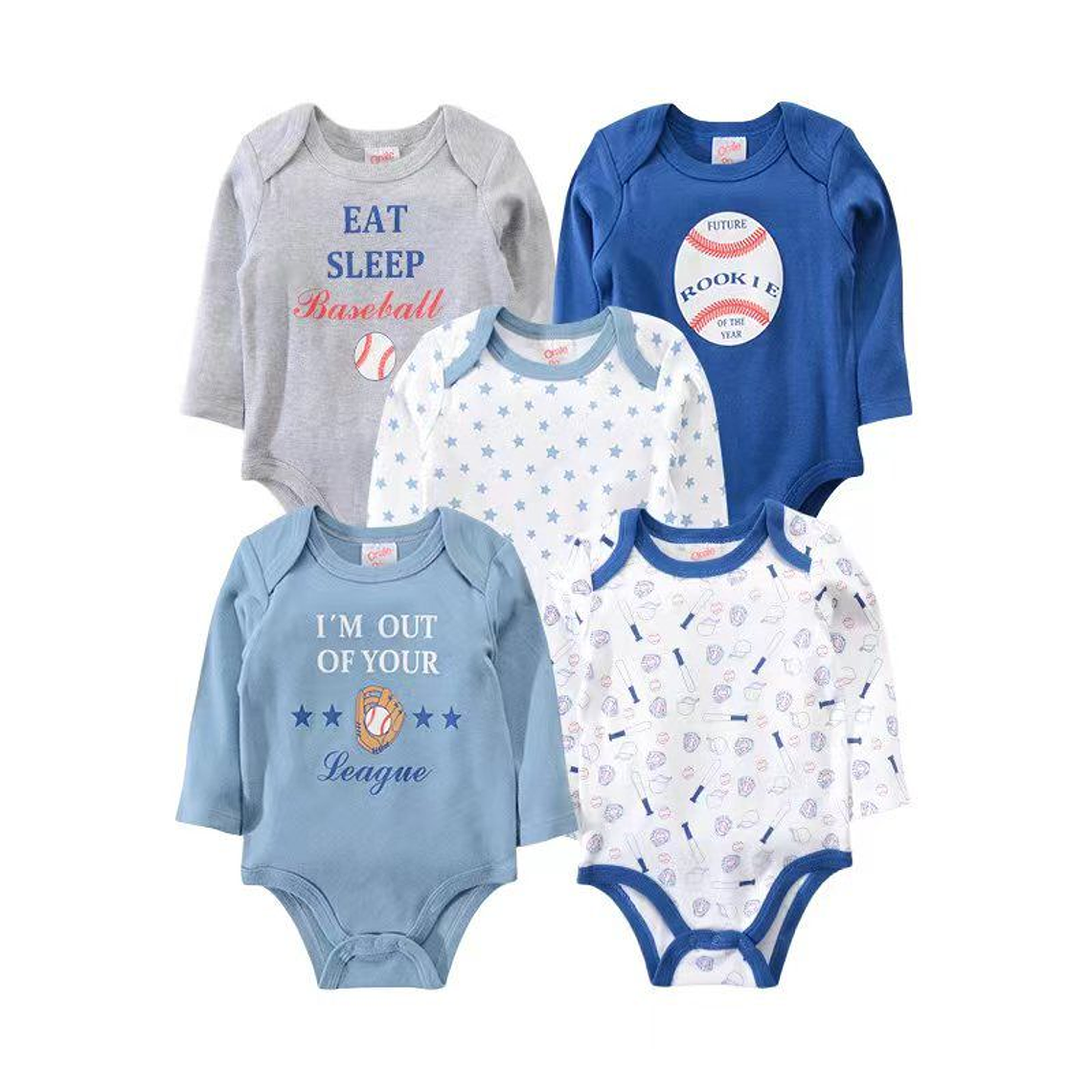 Set 5 Bodys Manga Larga 24 Meses 24BML521 1