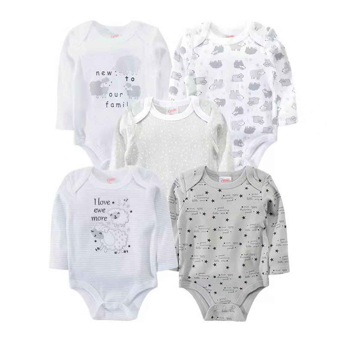 Set 5 Bodys Manga Larga 36 Meses 3ABML522 1