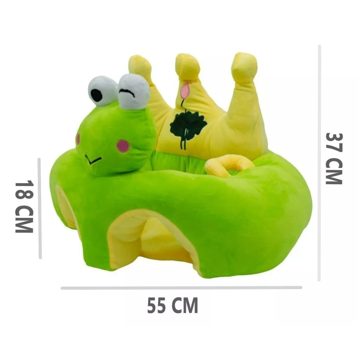 Asiento Silla Cojín Apoyo Bebe De Felpa Algodón Ranita 2