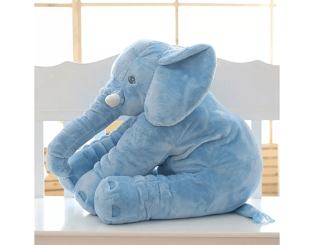 Peluche Elefante Apego 50 Cms. Celeste +0M