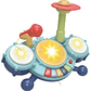 Bateria Para Bebe Touch Con Piano Y Microfono Celeste +18M - thumbnail 1