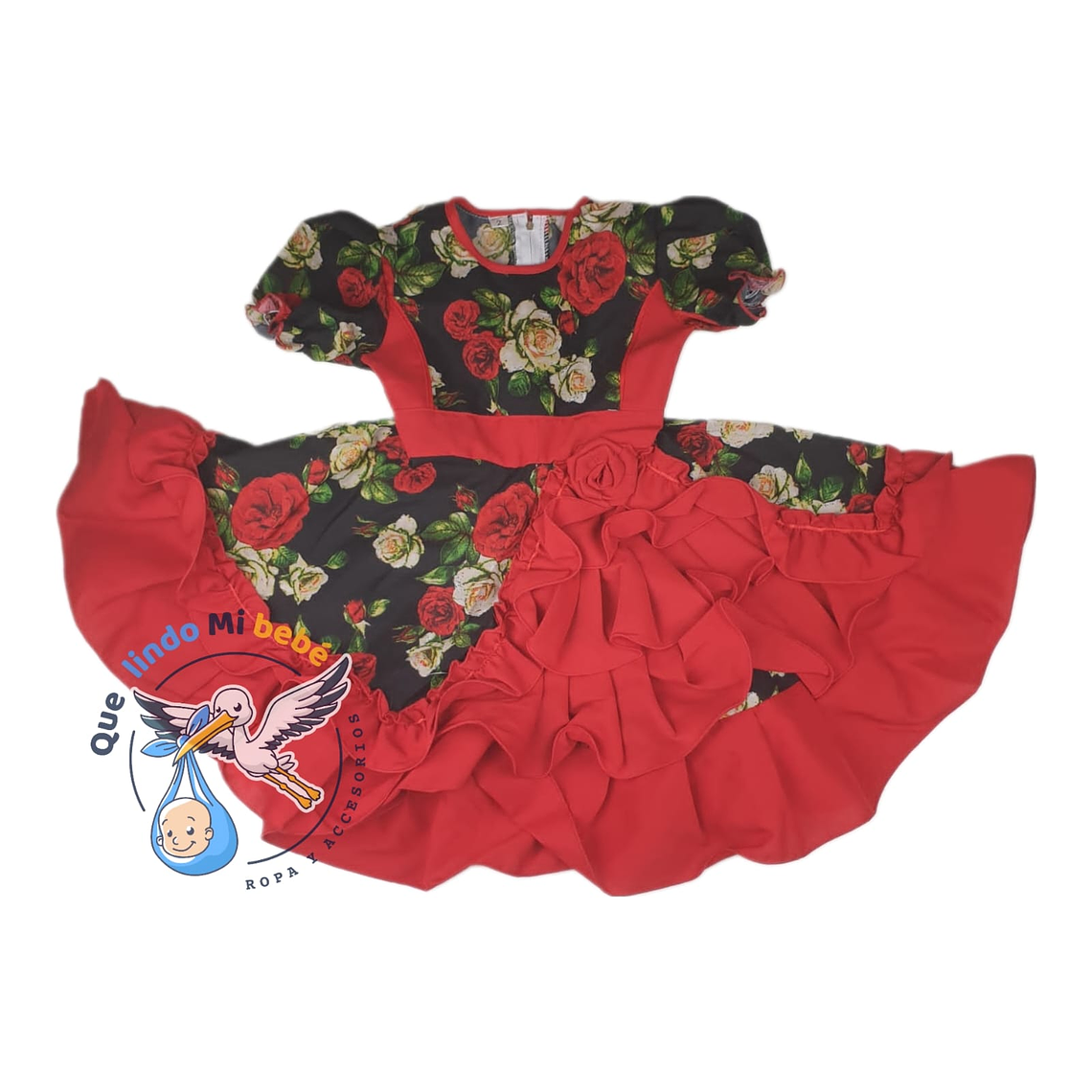 Vestido Huasita Floreado 18/24 Meses 24VCH02 1