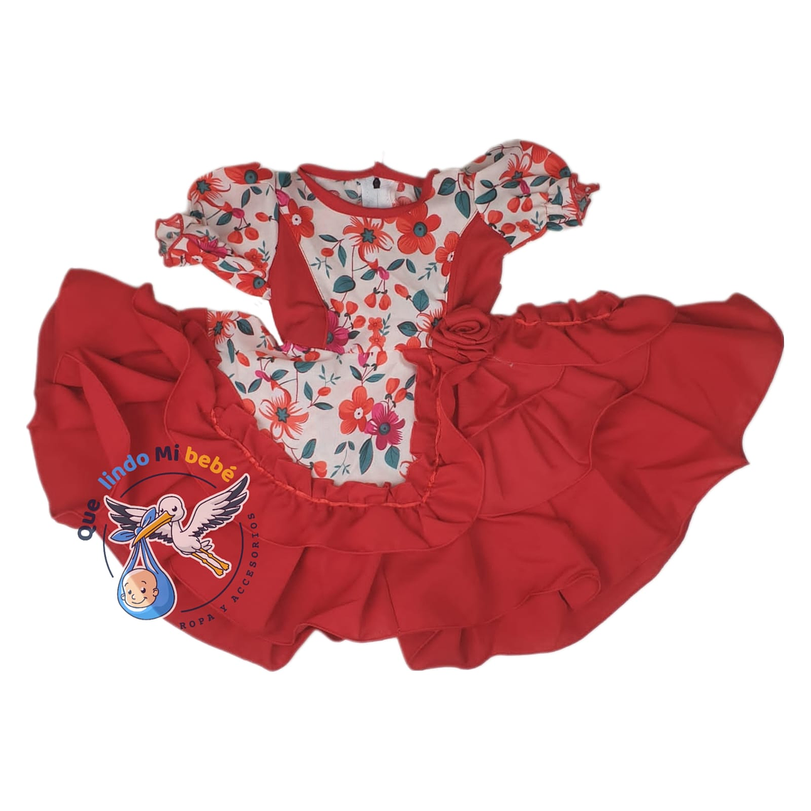 Vestido Huasita Floreado 18/24 Meses 24VCH04 1