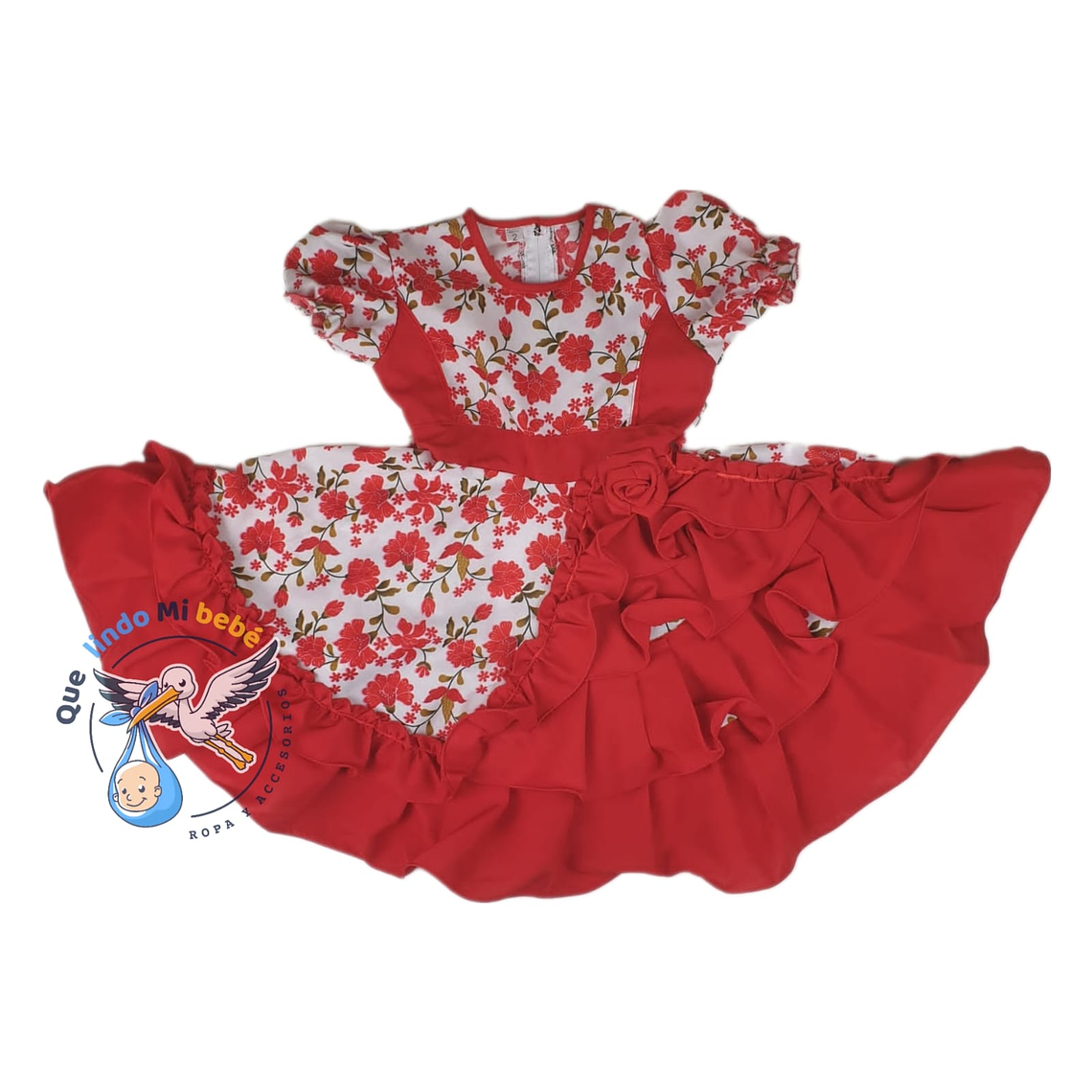 Vestido Huasita Floreado 18/24 Meses 24VCH10 1