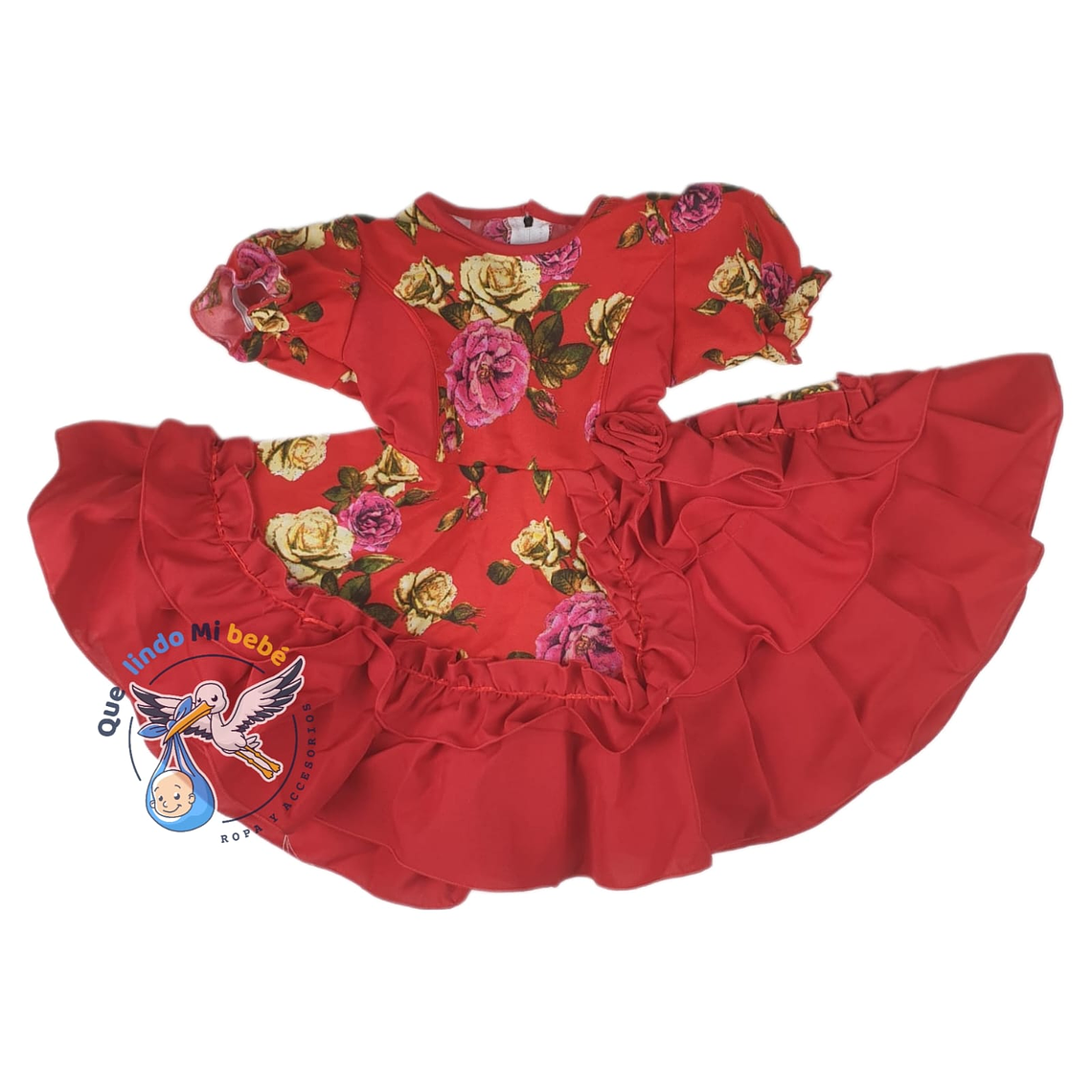 Vestido Huasita Floreado 18/24 Meses 24VCH12 1