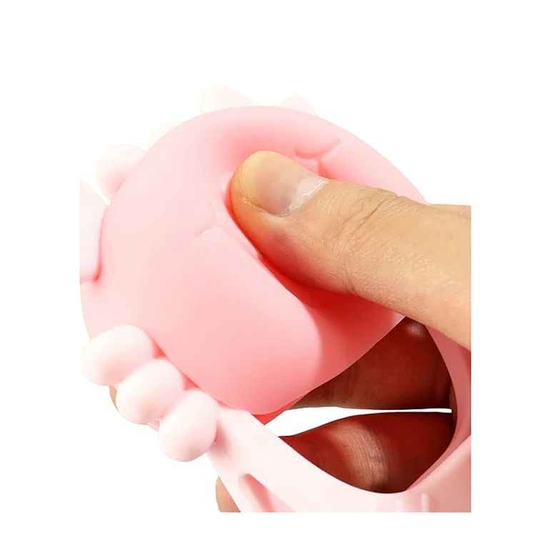 Mordedor Guante Agarre Cangrejo Rosado 2