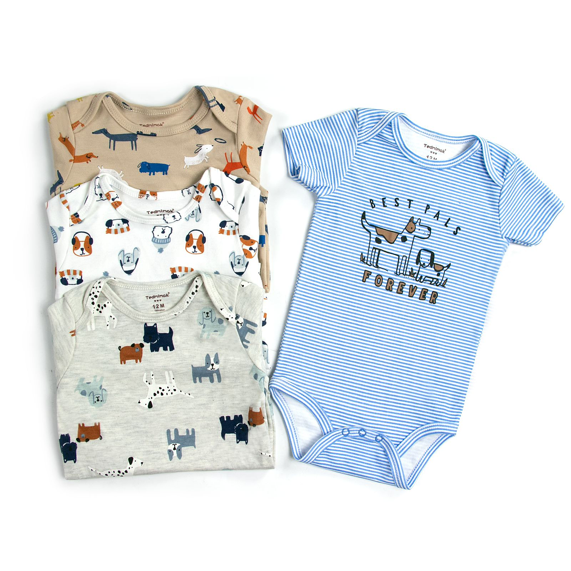 Set 4 Bodys Manga Corta 36 Meses 3ABMC61 1