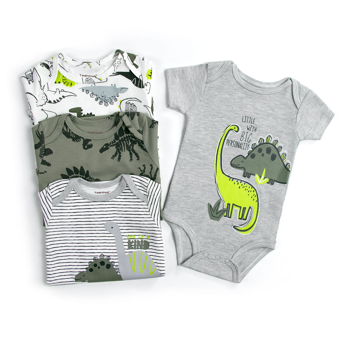 Set 4 Bodys Manga Corta 6/9 Meses 69BMC62 1