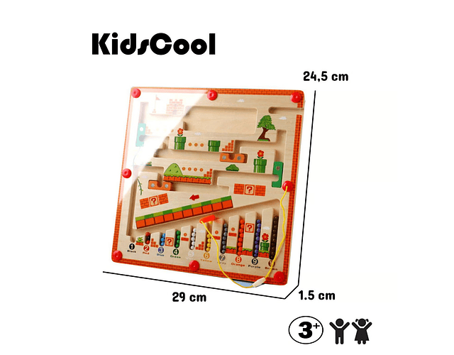Juego Didáctico Laberinto Numérico Montessori +36M