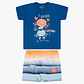 Conjunto Short Polerita 36 Meses Royal - Miniatura 2